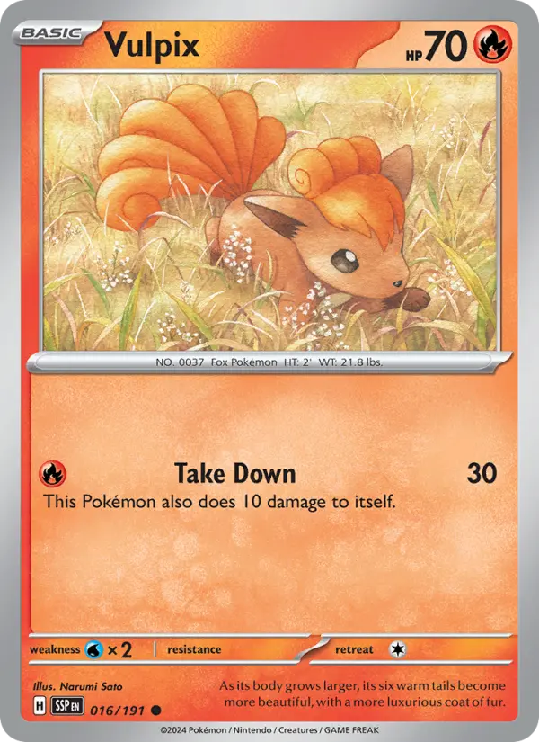 Vulpix #016 — Surging Sparks