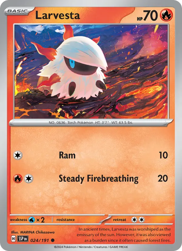 Larvesta #024 — Surging Sparks