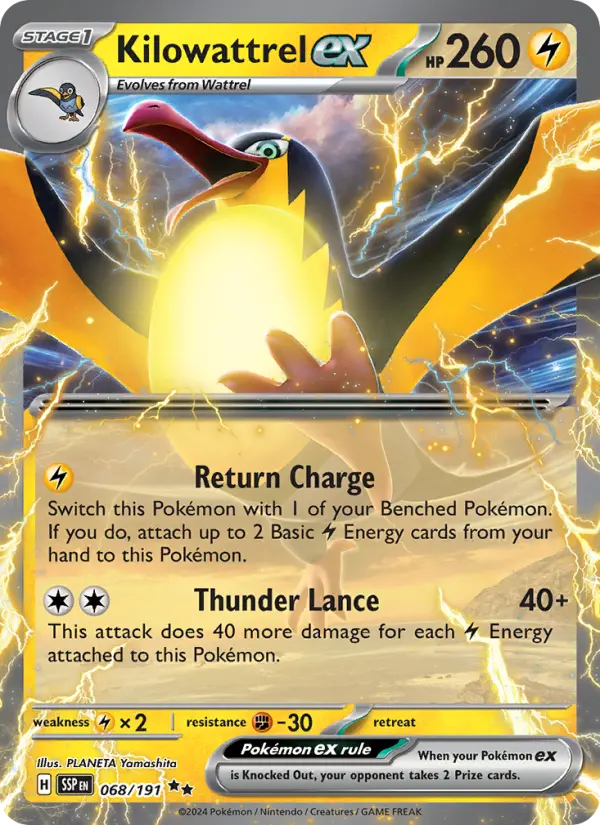 Kilowattrel ex #068 — Surging Sparks