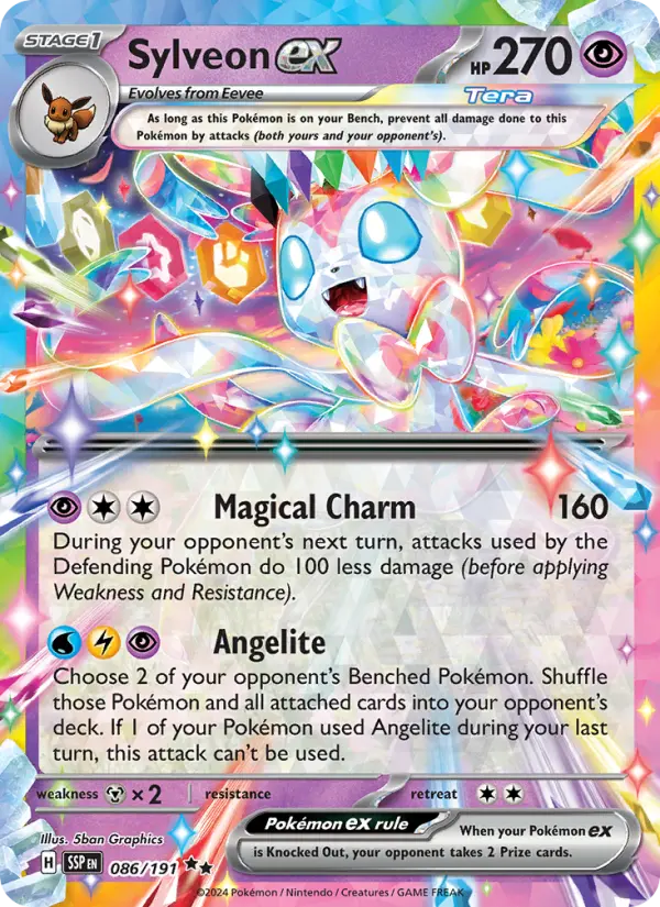 Sylveon ex #086 — Surging Sparks