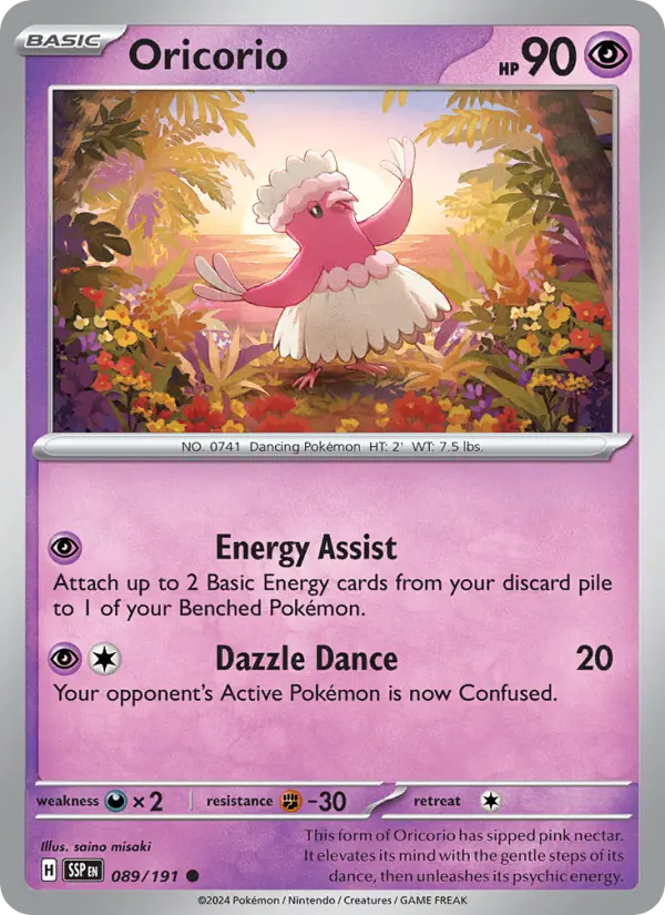 Oricorio #089 — Surging Sparks