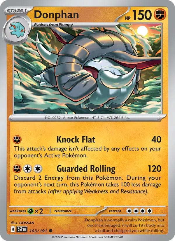 Donphan #103 — Surging Sparks