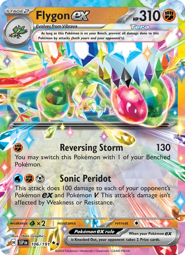 Flygon ex #106 — Surging Sparks