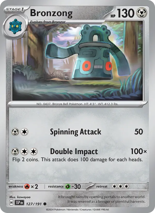 Bronzong #127 — Surging Sparks
