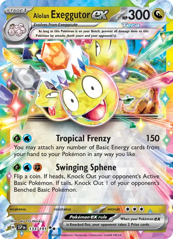 Alolan Exeggutor ex #133 — Surging Sparks