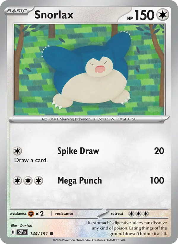 Snorlax #144 — Surging Sparks