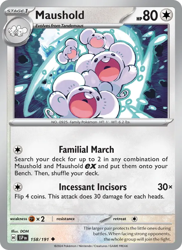 Maushold #158 — Surging Sparks