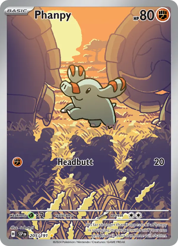 Phanpy #205 — Surging Sparks