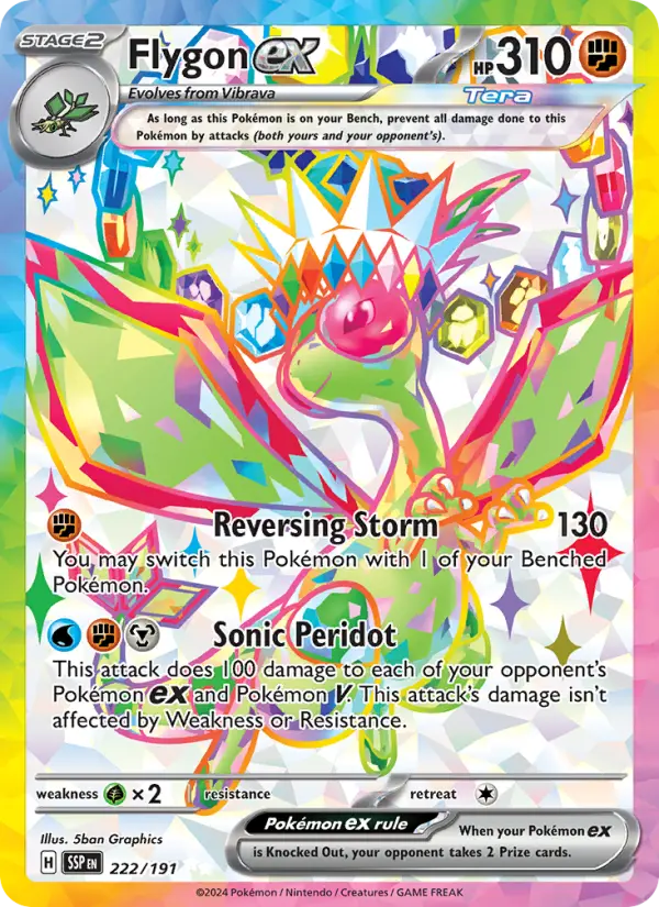 Flygon ex #222 — Surging Sparks
