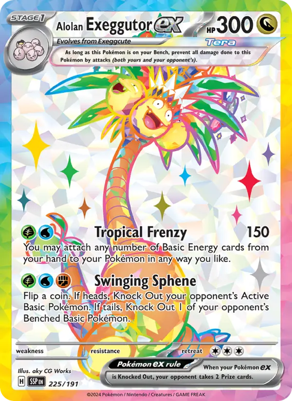 Alolan Exeggutor ex #225 — Surging Sparks