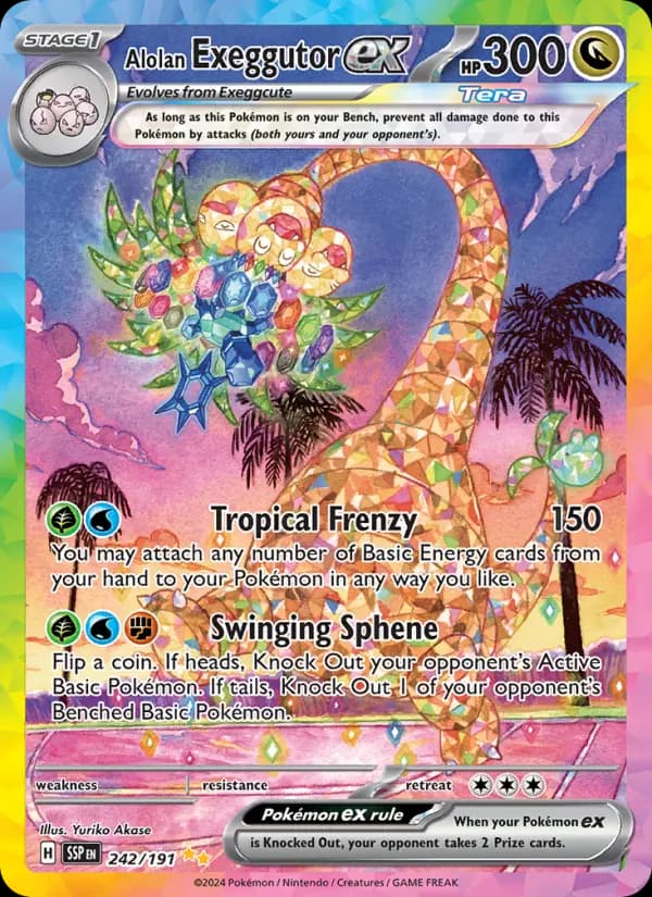 Alolan Exeggutor ex #242 — Surging Sparks