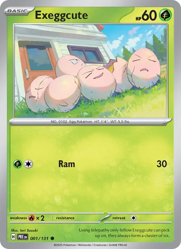 Exeggcute #001 — Prismatic Evolutions