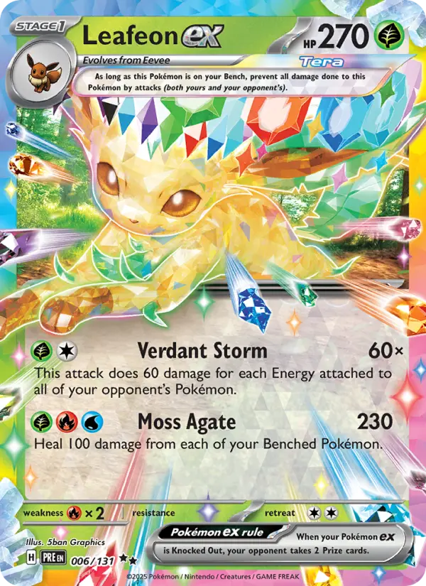 Leafeon ex #006 — Prismatic Evolutions