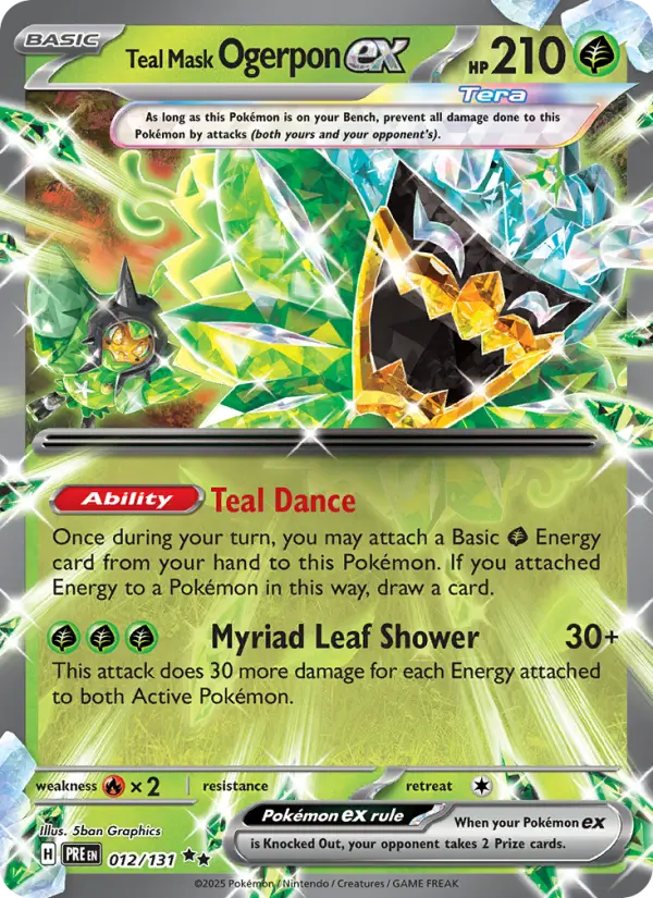 Teal Mask Ogerpon ex #012 — Prismatic Evolutions