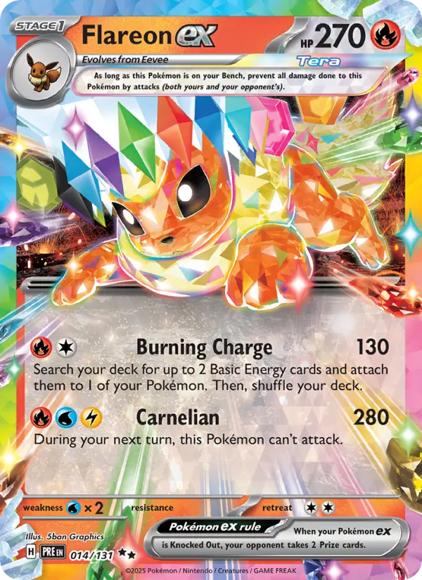Flareon ex #014 — Prismatic Evolutions