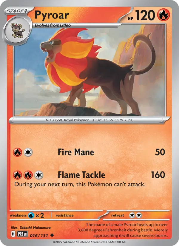 Pyroar #016 — Prismatic Evolutions