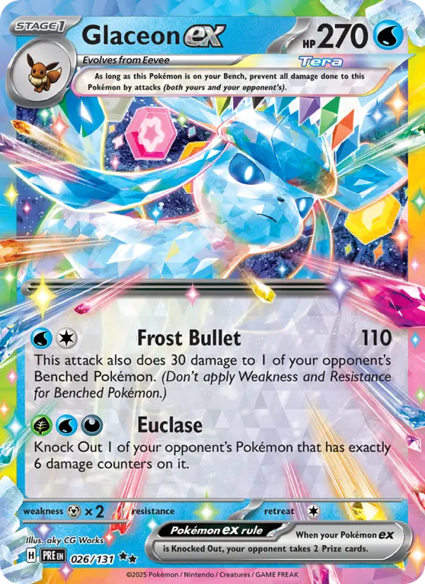 Glaceon ex #026 — Prismatic Evolutions
