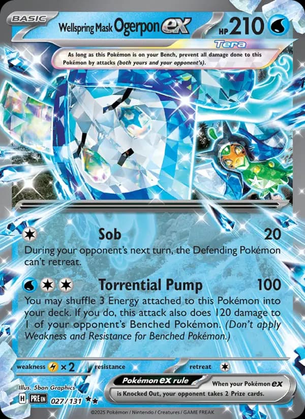 Wellspring Mask Ogerpon ex #027 — Prismatic Evolutions
