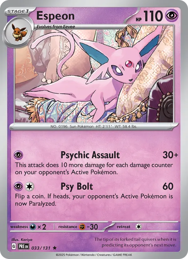 Espeon #033 — Prismatic Evolutions