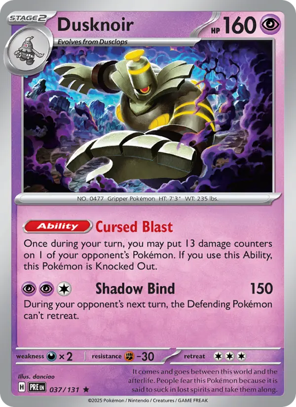Dusknoir #037 — Prismatic Evolutions