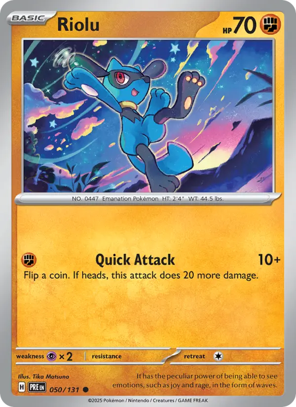 Riolu #050 — Prismatic Evolutions