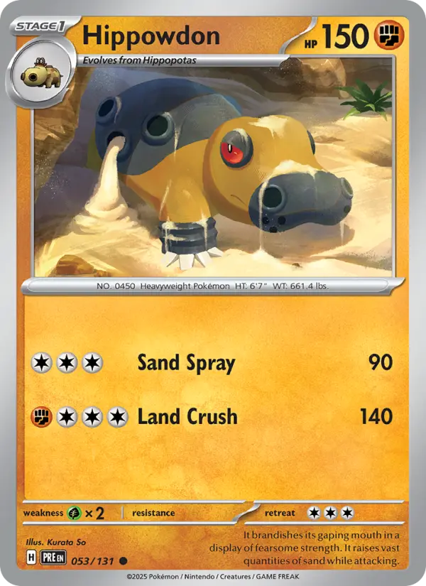 Hippowdon #053 — Prismatic Evolutions