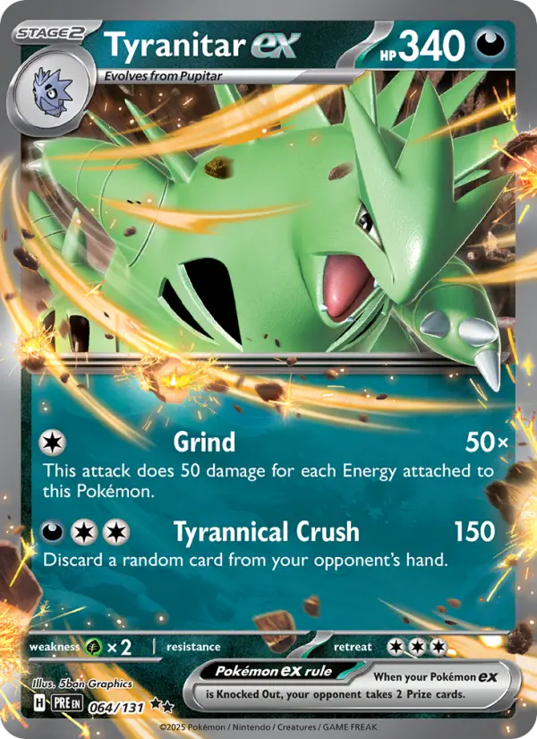 Tyranitar ex #064 — Prismatic Evolutions