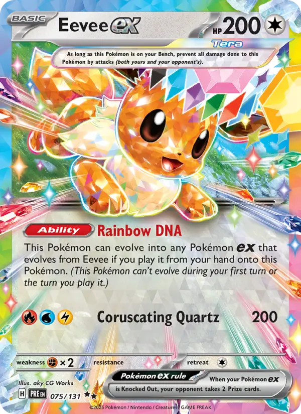Eevee ex #075 — Prismatic Evolutions
