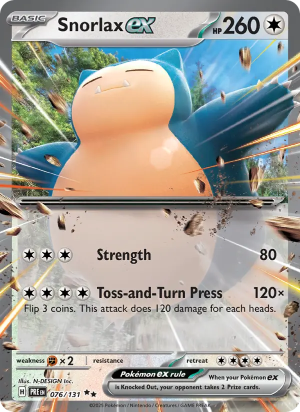 Snorlax ex #076 — Prismatic Evolutions