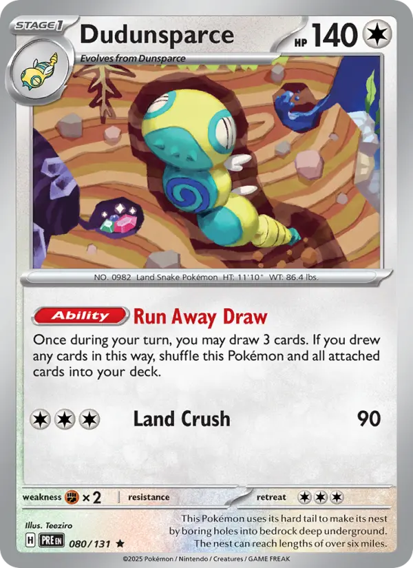 Dudunsparce #080 — Prismatic Evolutions