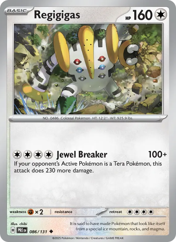 Regigigas #086 — Prismatic Evolutions
