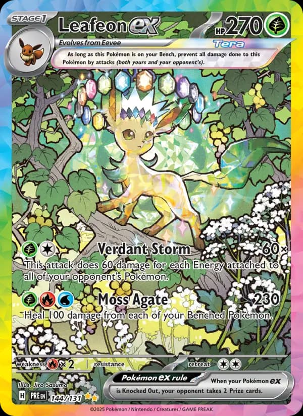 Leafeon ex #144 — Prismatic Evolutions