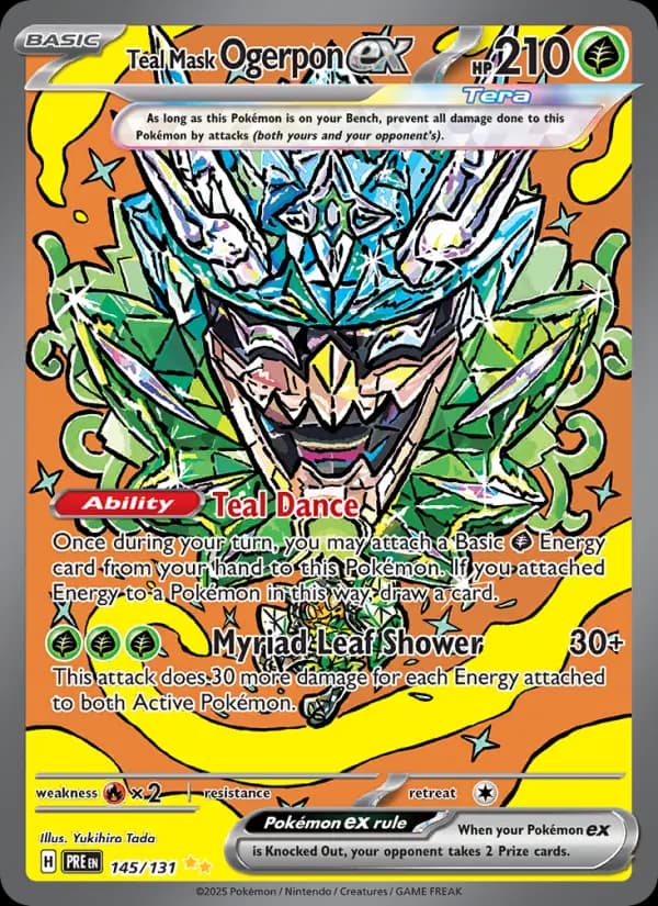 Teal Mask Ogerpon ex #145 — Prismatic Evolutions