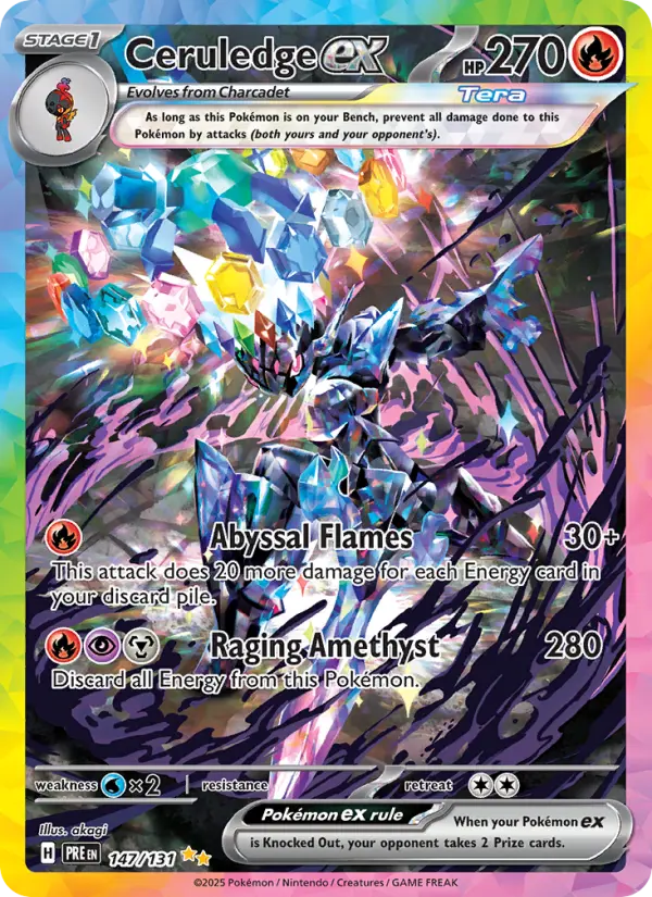 Ceruledge ex #147 — Prismatic Evolutions