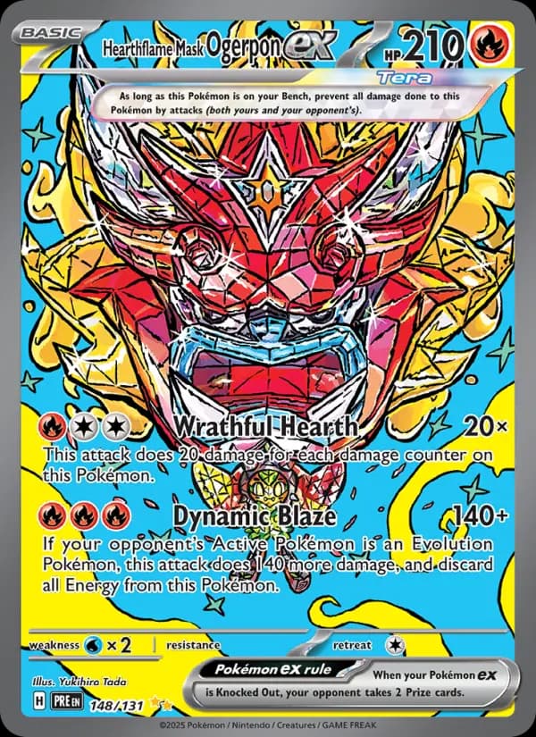 Hearthflame Mask Ogerpon ex #148 — Prismatic Evolutions