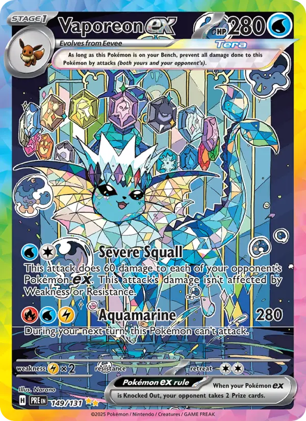 Vaporeon ex #149 — Prismatic Evolutions