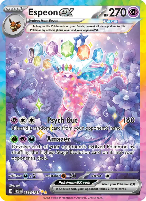 Espeon ex #155 — Prismatic Evolutions