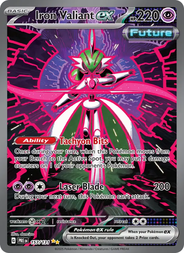 Iron Valiant ex #157 — Prismatic Evolutions