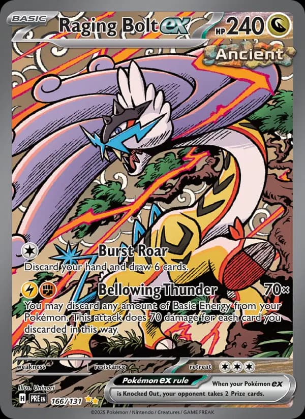 Raging Bolt ex #166 — Prismatic Evolutions