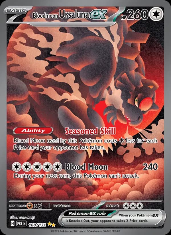 Bloodmoon Ursaluna ex #168 — Prismatic Evolutions