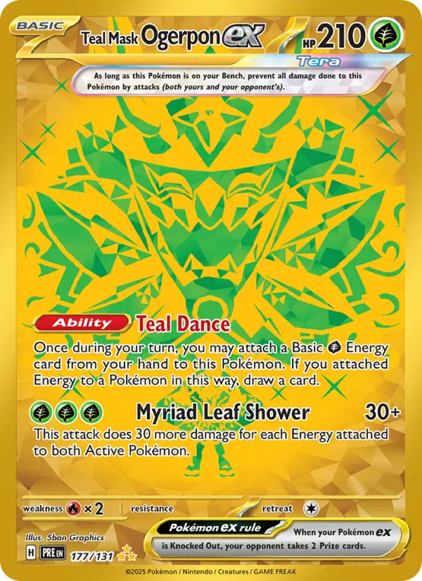 Teal Mask Ogerpon ex #177 — Prismatic Evolutions