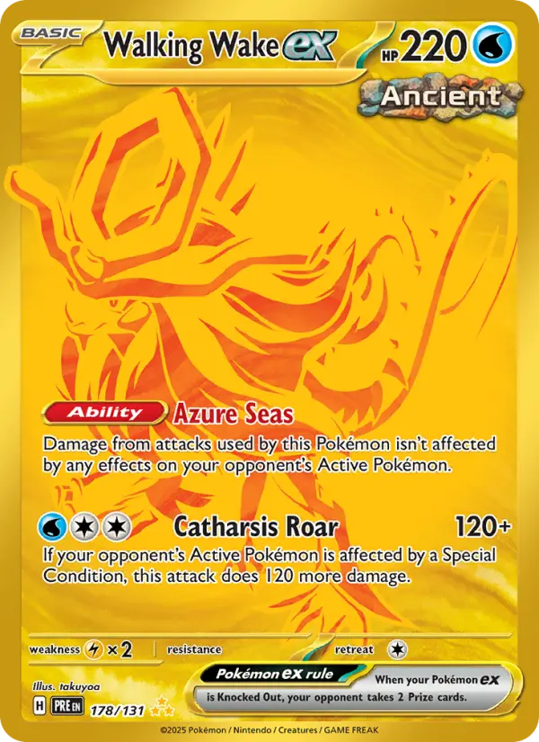 Walking Wake ex #178 — Prismatic Evolutions