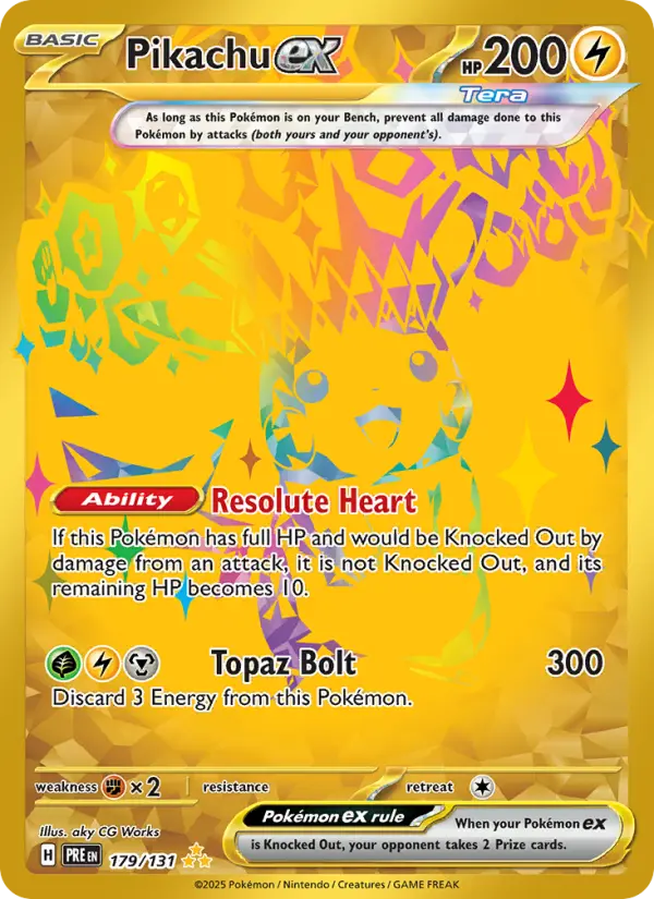 Pikachu ex #179 — Prismatic Evolutions