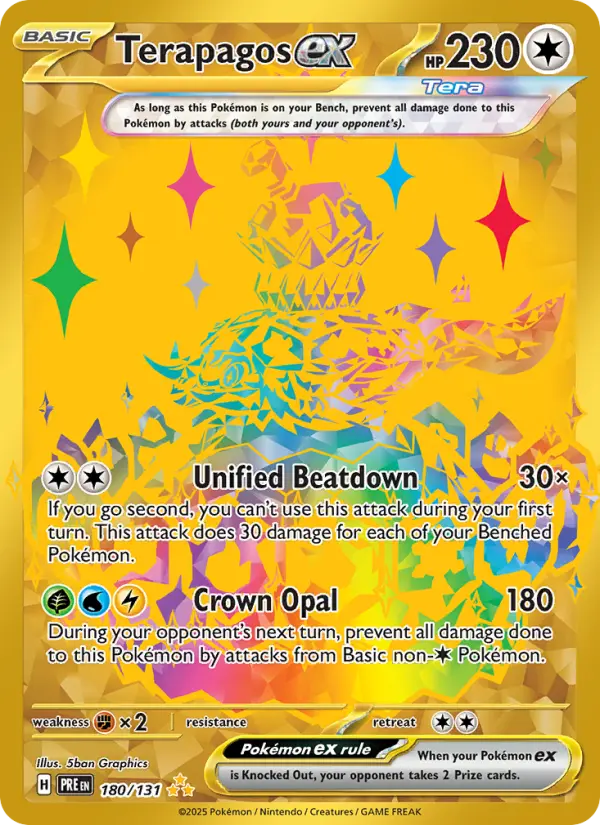 Terapagos ex #180 — Prismatic Evolutions