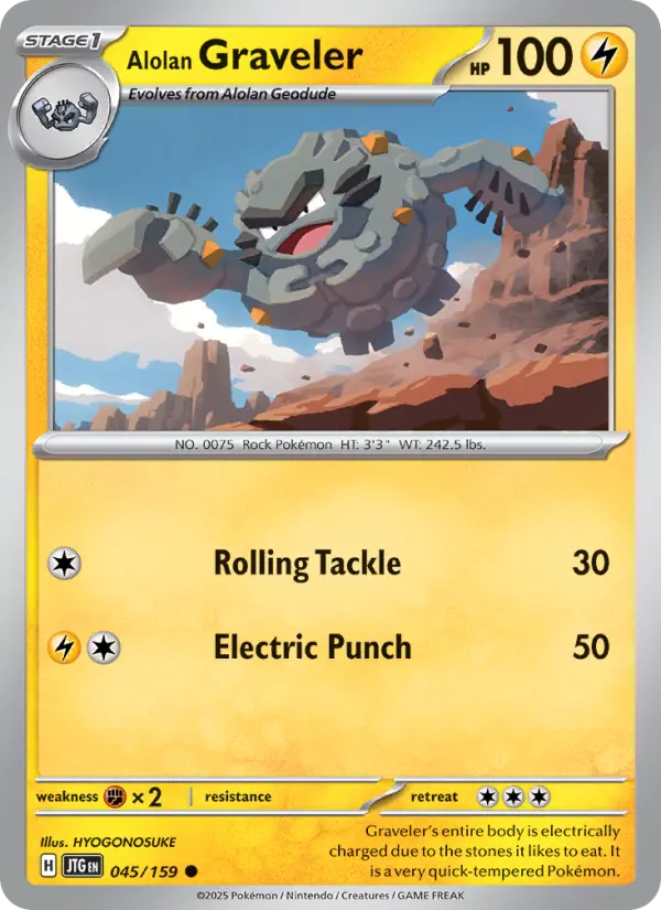 Alolan Graveler #045 — Journey Together