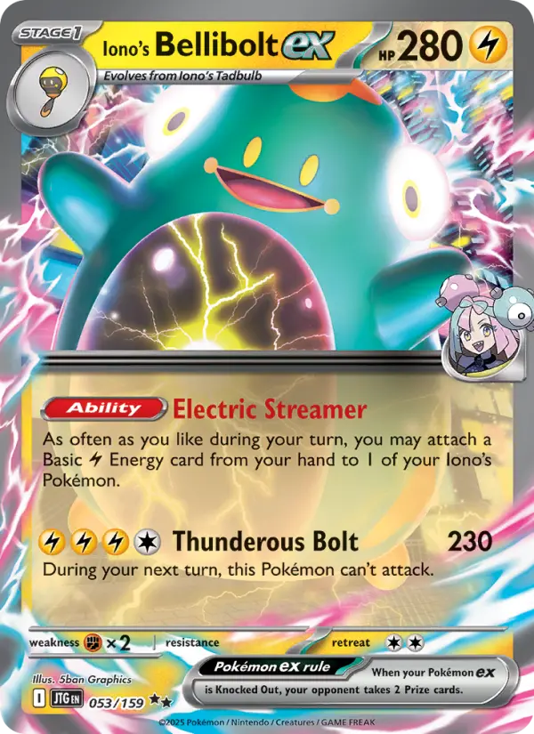 Iono's Bellibolt ex #053 — Journey Together