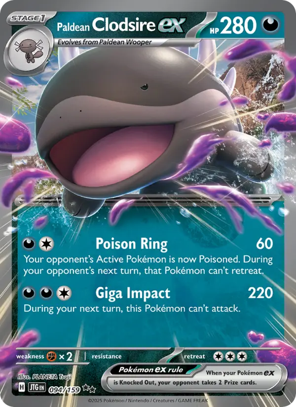 Paldean Clodsire ex #094 — Journey Together