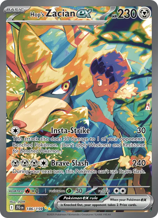 Hop's Zacian ex #186 — Journey Together