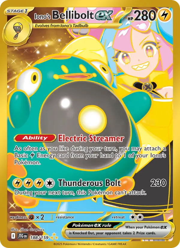 Iono's Bellibolt ex #188 — Journey Together