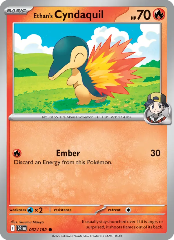 Ethan's Cyndaquil #032 — Destined Rivals